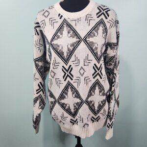 Vintage New Era Men’s Sweater L Knit Funky Ski Made in USA Unisex 80s 90s